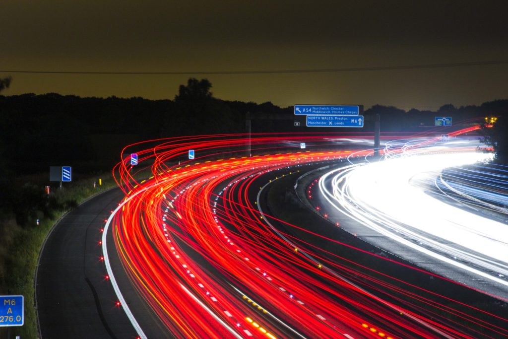 Traffic Highway Lights Night 56891