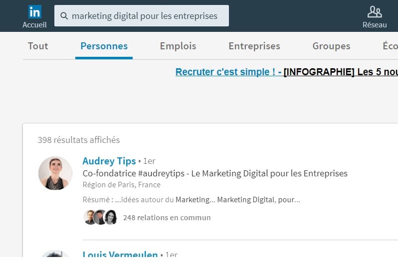 Trouver des Clients sur LinkedIn Grâce au SEO